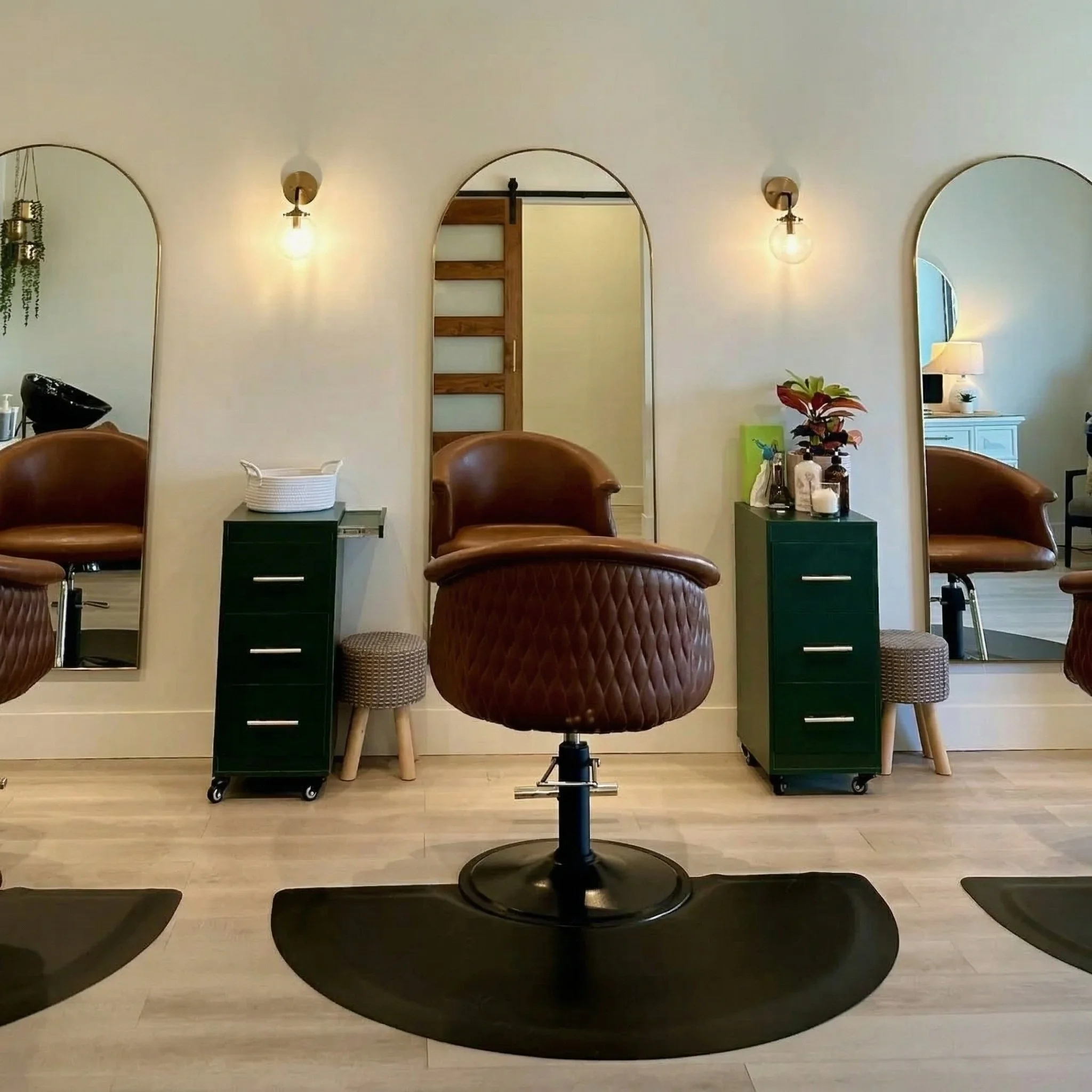 Three styling stations at Fringe + Foil